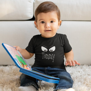 Black and White Ghost Halloween Custom Toddler T-Shirt