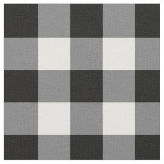 Black And White Gingham Fabric