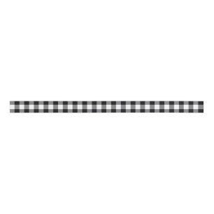 Black And White Gingham Grosgrain Ribbon