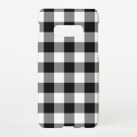 Black and White Gingham Pattern Samsung Galaxy Case<br><div class="desc">Black and white gingham pattern features black,  white,  and grey squares in a bold,  checked plaid.

Cases for other models and devices available in the sidebar.

Digitally created image. 
Copyright © Claire E. Skinner. All rights reserved.</div>