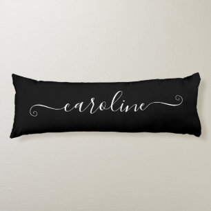 Black and White Girly Signature Body Cushion