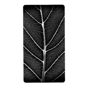 Black and white glowing leaf close-up