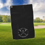 Black And White Golf Clubs Personalised Name Golf Towel<br><div class="desc">Personalise the name to create a classic and stylish golf gift. Ideal for individuals,  golf clubs and as a company gift.
Designed by Thisisnotme©</div>