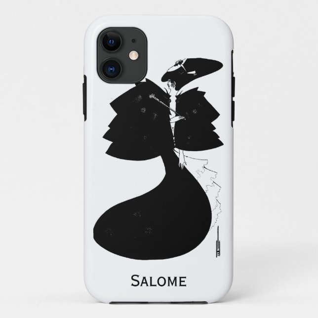 Black and white goth gothic art nouveau Salome Case-Mate iPhone Case (Back)