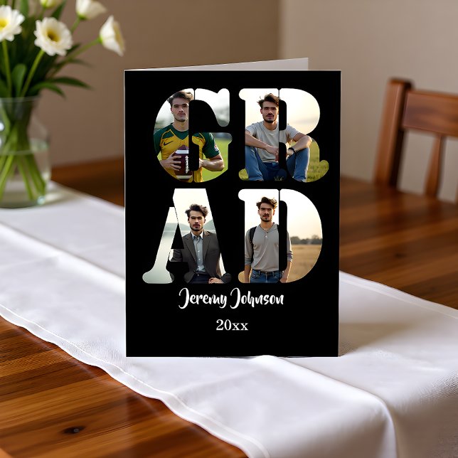 Black and White GRAD Photo Announcement (Creator Uploaded)