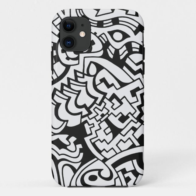 Black and white graffiti street art Case-Mate iPhone case (Back)