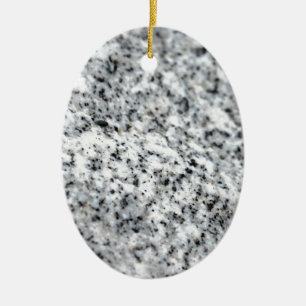 Black and White Granite Rock Ceramic Tree Decoration