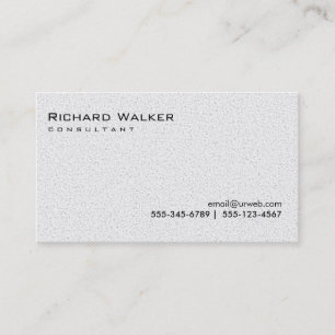 Black and White Gray Professional Plain Cool Business Card