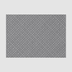Black and White Greek Key Pattern Tissue Paper