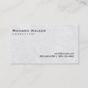Black and White Grey Professional Plain Cool Business Card
