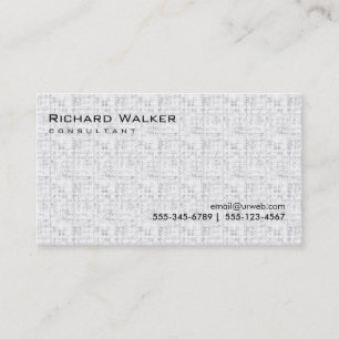 Black and White Grey Professional Plain Cool Business Card