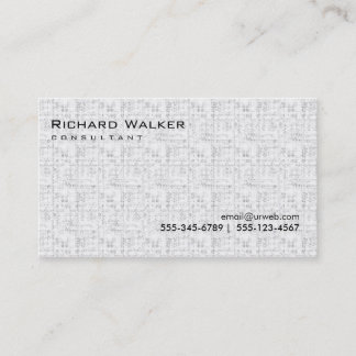 Black and White Grey Professional Plain Cool Business Card
