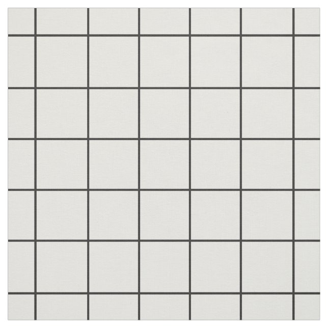 Black and White Grid Fabric (Swatch)