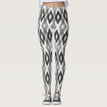Black and White Grunge Harlequin Pattern Leggings<br><div class="desc">Stylish,  rustic and unique leggings featuring black and white grunge harlequin pattern. Othe colours are available.</div>