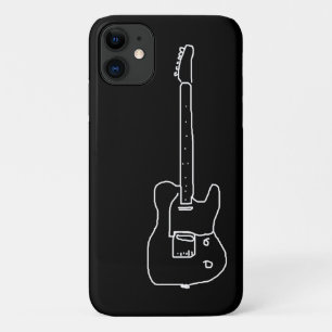black and white guitar Case-Mate iPhone case