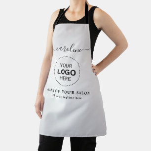 Black and White hair salon apron
