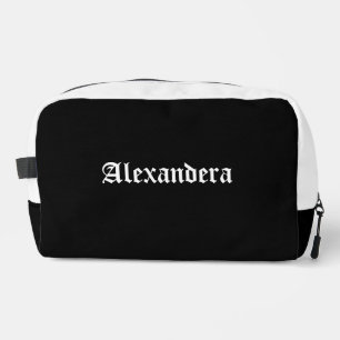 Black and White Halloween Personalised Dopp Kit