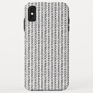 Black and White Hand Drawn Herringbone Case-Mate iPhone Case