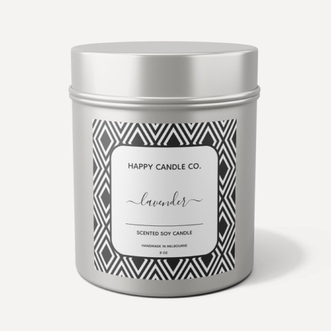 Black And White Handmade Calligraphy Candle Labels (Creator Uploaded)