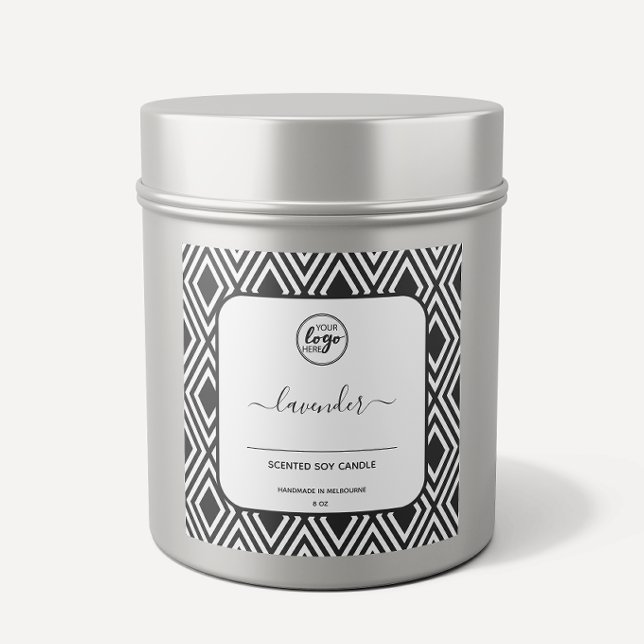 Black And White Handmade Calligraphy Candle Labels (Creator Uploaded)