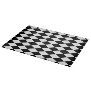 Black and White Harlequin Cutting Board