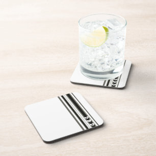 Black and White Heart Coasters