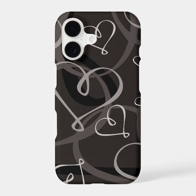 Black and white heart pattern (Back)