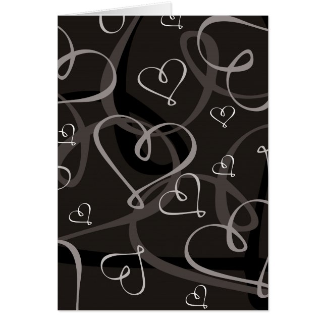 Black and white heart pattern (Front)
