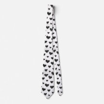 Black and White Heart Pattern