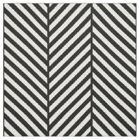 Black and White Herringbone Large Scale