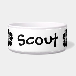 Black and White Hibiscus Flowers With Name