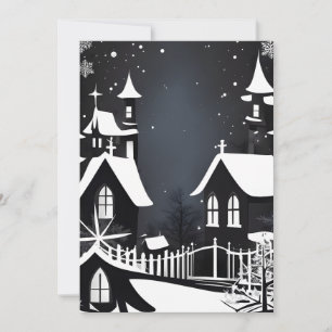 Black and White Holiday Card
