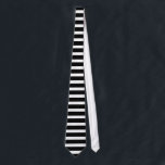 Black and White Horizontal Bars Tie<br><div class="desc">A classic! Alternating horizontal black and white bars.  An especially cool tie for a new wave or punk rock outfit,  but a tie that would work well for any occasion.</div>