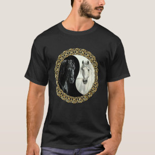 Black And White Horse Let Them Know You Love Hors T-Shirt
