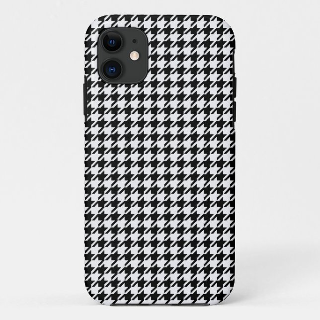 Black and White Houndstooth by Shirley Taylor Case-Mate iPhone Case (Back)