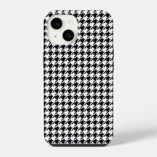 Black and White Houndstooth by Shirley Taylor iPhone 14 Case