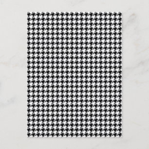 Black and White Houndstooth by Shirley Taylor Postcard