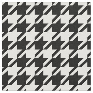 Black and White Houndstooth Fabric