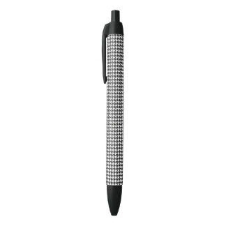 Black and White Houndstooth Pattern Ink Pen