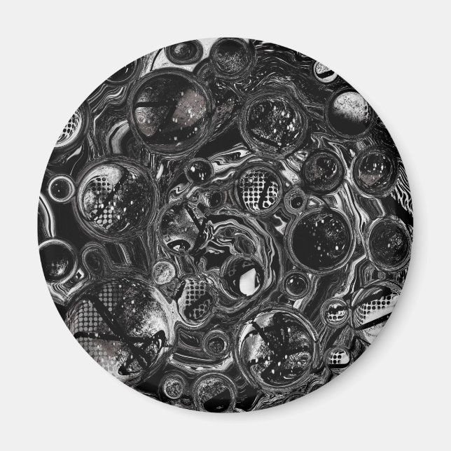 Black and White Infinity Magnet (Front)