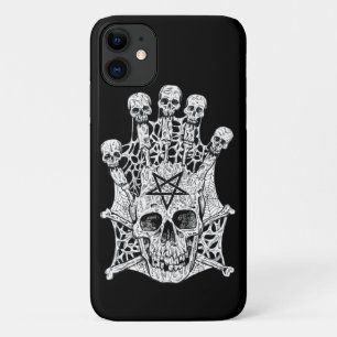 Black and White Ink Drawing Skulls Case-Mate iPhone Case
