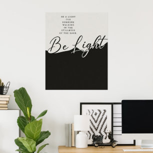 Black and White Inspirational Quote Poster