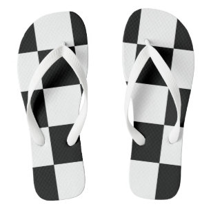 Black and white  jandals