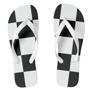 Black and white jandals