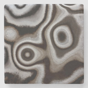 Black and white Jasper stone Coaster