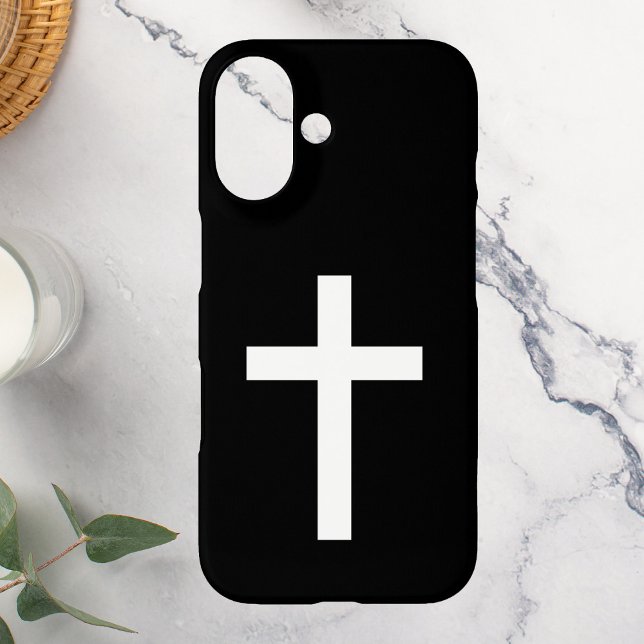Black and White Jesus Christ Cross Case-Mate iPhone Case (Creator Uploaded)