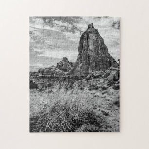 Black and white jigsaw puzzle