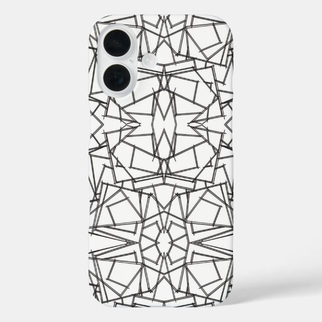 Black And White Kaleidoscope Case-Mate iPhone Case (Back)