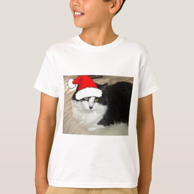 Black and White Kitten T-Shirt (Front)