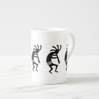 Black And White Kokopelli Southwest